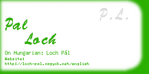 pal loch business card
