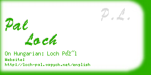 pal loch business card